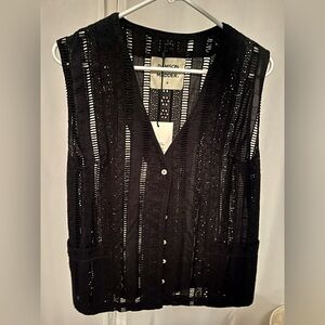 NWT Damson madder Alys black vest